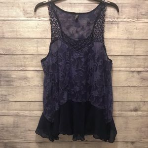 Free People Lace Top Size Large